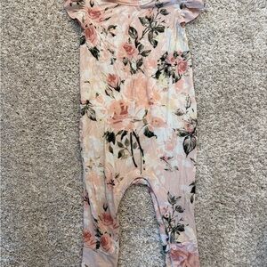 Posh Peanut Vintage Rose Snap Romper